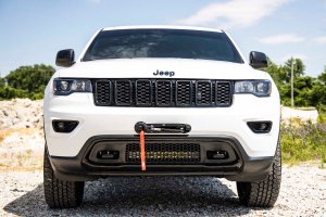 Winch Hook Mount - Rough Country - Hawse Fairlead - Black